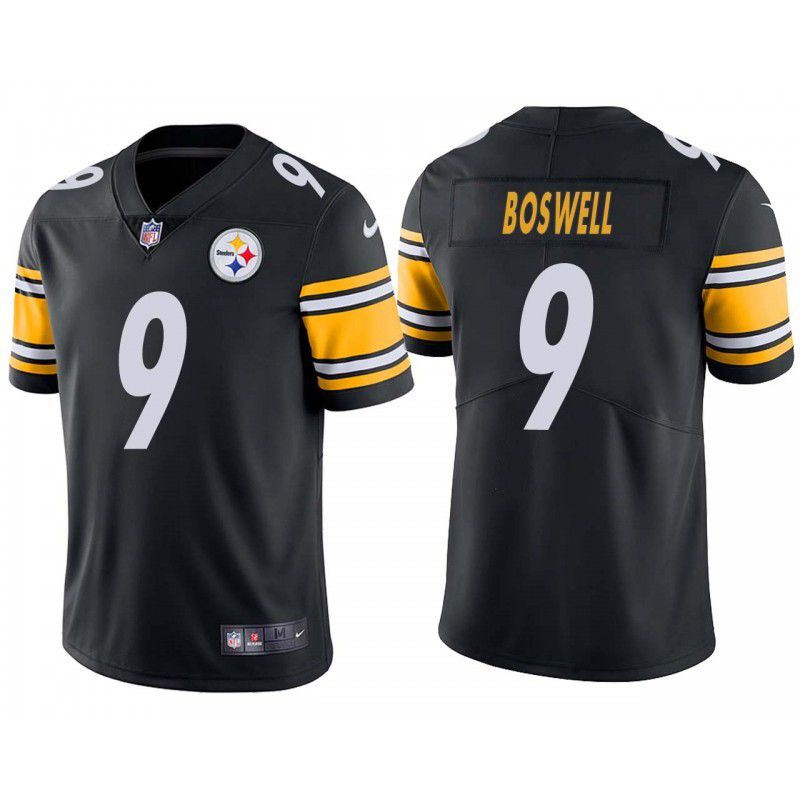 Cheap Men Pittsburgh Steelers 9 Chris Boswell Nike Black Limited NFL Jersey